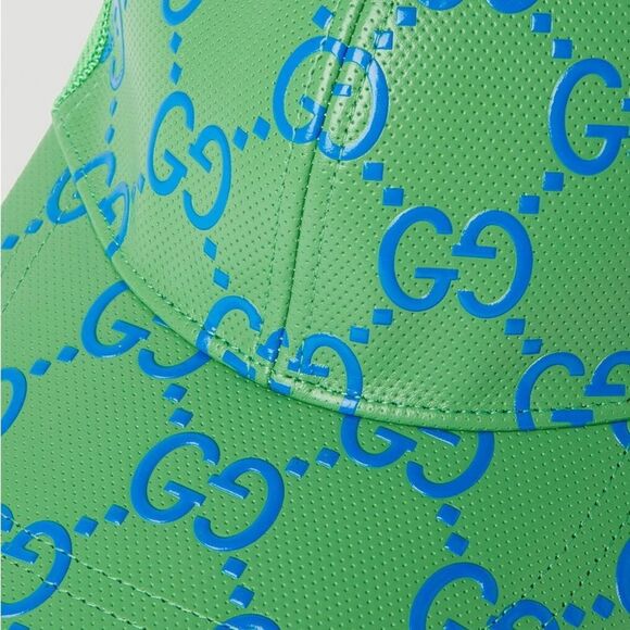 Brand new with box Gucci - GG Embossed Baseball Cap in Green size xl  60 cm - Picture 4 of 14